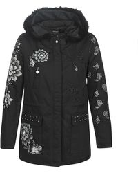 Desigual Parka Jas Parla - Zwart
