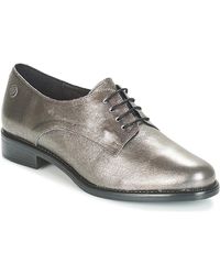 Dames Schoenen voor voor Platte schoenen voor Veterschoenen en Betty London Nette Schoenen Codeux in het Metallic laarzen 