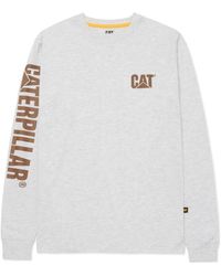Caterpillar - T-shirt Trademark Banner - Lyst