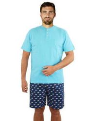 Achile - Pyjamas / Chemises de nuit Pyjama court en pur coton VAN - Lyst