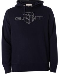 GANT - Sweat-shirt Sweat à capuche avec logo graphique - Lyst