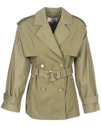 MICHAEL Michael Kors Trenchcoat Shrt Wide Trench - Groen