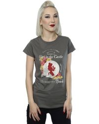 Disney - T-shirt Beauty And The Beast Girl in The Castle - Lyst