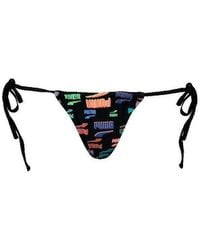 PUMA - Maillots De Bain Bas De Bikini Coupe Basse Avec Liens Sur Les Côtés - Lyst