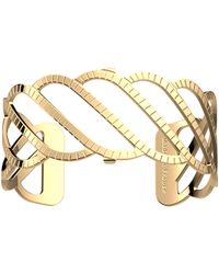 Les Georgettes - Bracelets Jonc torsade 25 mm doré - Lyst