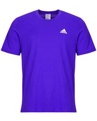 adidas - T-Shirt Korte Mouw Essentials Single Jersey Embroidered Small Logo T-Shirt - Lyst