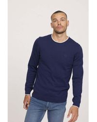 Lee Cooper - Pull Pull COLIRO Bleu marine - Lyst