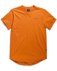 G-Star RAW - T-shirt T-Shirt Orange Cils Dos Gr - Lyst