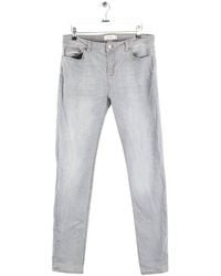 Ba&sh - Jeans Jean slim en coton gris - Lyst