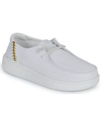 HEYDUDE - Slip ons WENDY RISE PERF CANVAS - Lyst