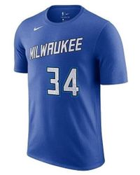 Nike - T-shirt Nba Milwaukee Bucks Giannis Antetokounmpo City Edition - Lyst