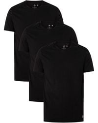 adidas - Pyjamas / Chemises de nuit Lot de 3 t-shirts décontractés à col en V - Lyst