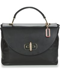 Tommy Hilfiger Handtas Soft Turnlock Satchel - Zwart