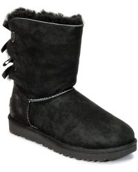 ugg bailey bow tall gray