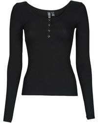 Pieces - T-shirt Lange Mouw Pckitte Ls Top - Lyst