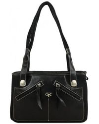 Sac main Sac main toile et cuir Marron Gil Holsters en