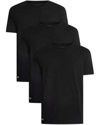 Lacoste - T-shirt Lot de 3 t-shirts confort ras du cou - Lyst