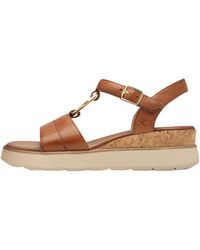 Tamaris - Sandales Sandales Compensé Cuir - Lyst