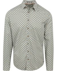 No Excess - Chemise Shirt Green Multicolour Print - Lyst