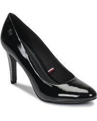 Tommy Hilfiger Pumps Elevated Patent High Pump - Zwart