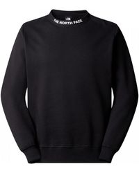 The North Face - Sweat-shirt NF0A87DC M ZUMU CREW-JK31 BLACK - Lyst