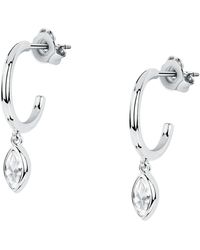 Cleor - Boucles oreilles Boucles d'oreilles en argent 925/1000 recyclé et zircon - Lyst