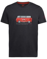 La Sportiva - T-shirt T-shirt Van Carbon/Cherry Tomato - Lyst