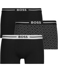 BOSS - Boxer Trunk 3P Bold Design - Lyst