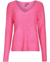 Pieces - Trui Ellen V Neck - Lyst