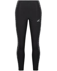 adidas - Collants Seasonal Essentials Animal Print 3- Stripes Leggings - Lyst