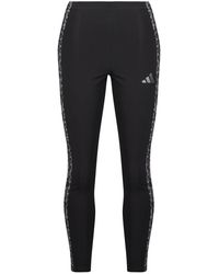 adidas - Legging Seasonal Essentials Animal Print 3- Stripes Leggings - Lyst