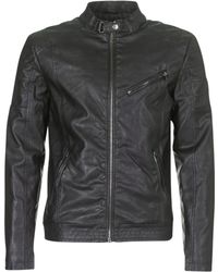 veste en cuir guess homme