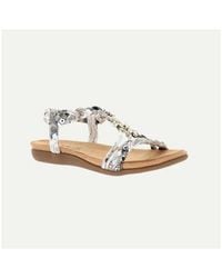 Les Filles Du Sud - Sandales plates SANDALES FEMME BLANC - Lyst