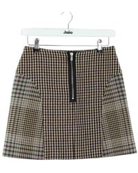 Maje - Jupes Mini jupe en coton marron - Lyst