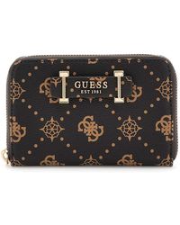 Guess - Portefeuille Silia Slg Medium Zip Around - Lyst