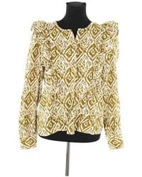 Sezane - Blouses Blouse en coton verte - Lyst