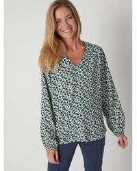 Daxon - Tunique by - Blouse fluide col V - Lyst