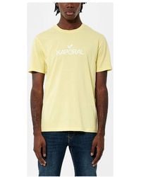 Kaporal - T-shirt - T-shirt col rond - jaune - Lyst