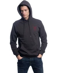 Harrington - Sweat-shirt Sweat hoodie en coton biologique gris - Lyst