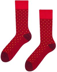 Dedoles - Socquettes Chaussettes Bambou Jacquard Rouge Foncé et Jaune - Lyst