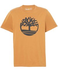 Timberland - T-shirt SS Brand Reg - Lyst