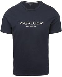 Mcgregor - T-shirt Essential T-Shirt Logo Marine - Lyst