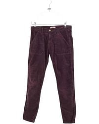 Ba&sh - Pantalon Jean droit en coton violet - Lyst