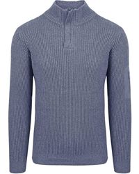 Suitable - Sweatshirts Mou Pull Demi-Zip Bleu - Lyst