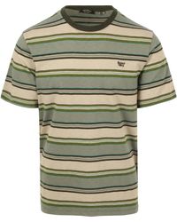 Superdry - T-shirt T-Shirt Rayures Vert - Lyst