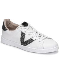 Victoria - Baskets Basses Tenis Piel Glitter - Lyst