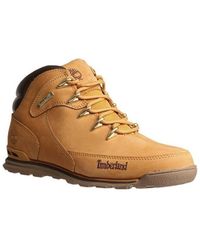 timberland mens euro rock hiker nubuck boots wheat