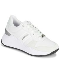 Blanche en Baskets pour Femme de chez Calvin Klein | FASHIOLA.fr