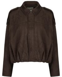 ONLY - Damen-Jacke Onlmoon-Stina Faux Suede Bomber - Lyst