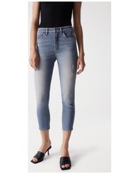 Salsa Jeans - Jeans - JEAN FAITH PUSH IN CROPPED SLIM - Lyst
